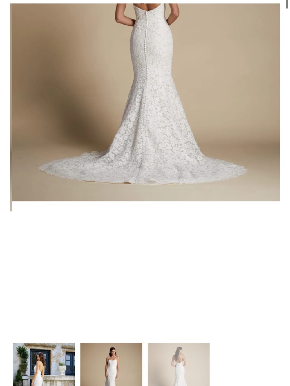 Elegant White Lace Mermaid Wedding Dress